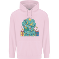 Dinosaur Triceratops Funny Christmas Tree Childrens Kids Hoodie Light Pink