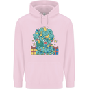 Dinosaur Triceratops Funny Christmas Tree Childrens Kids Hoodie Light Pink