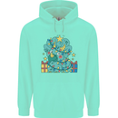 Dinosaur Triceratops Funny Christmas Tree Childrens Kids Hoodie Peppermint