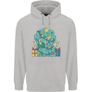Dinosaur Triceratops Funny Christmas Tree Childrens Kids Hoodie Sports Grey