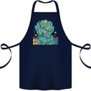 Dinosaur Triceratops Funny Christmas Tree Cotton Apron 100% Organic Navy Blue
