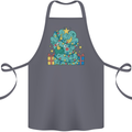 Dinosaur Triceratops Funny Christmas Tree Cotton Apron 100% Organic Steel