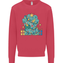 Dinosaur Triceratops Funny Christmas Tree Kids Sweatshirt Jumper Heliconia