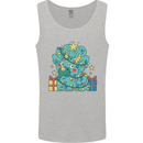 Dinosaur Triceratops Funny Christmas Tree Mens Vest Tank Top Sports Grey