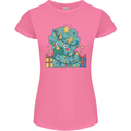 Dinosaur Triceratops Funny Christmas Tree Womens Petite Cut T-Shirt Azalea
