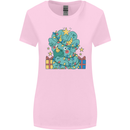 Dinosaur Triceratops Funny Christmas Tree Womens Wider Cut T-Shirt Light Pink