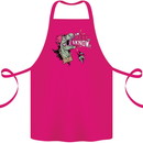 Dinosaurs T-Rex I'm Rexy and I Know It Sexy Cotton Apron 100% Organic Pink