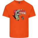 Dinosaurs T-Rex I'm Rexy and I Know It Sexy Kids T-Shirt Childrens Orange