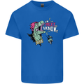 Dinosaurs T-Rex I'm Rexy and I Know It Sexy Kids T-Shirt Childrens Royal Blue