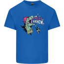 Dinosaurs T-Rex I'm Rexy and I Know It Sexy Kids T-Shirt Childrens Royal Blue