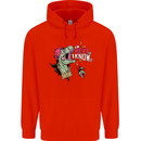 Dinosaurs T-Rex I'm Rexy and I Know It Sexy Mens 80% Cotton Hoodie Bright Red