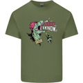 Dinosaurs T-Rex I'm Rexy and I Know It Sexy Mens Cotton T-Shirt Tee Top Military Green