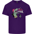 Dinosaurs T-Rex I'm Rexy and I Know It Sexy Mens Cotton T-Shirt Tee Top Purple