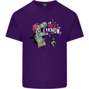 Dinosaurs T-Rex I'm Rexy and I Know It Sexy Mens Cotton T-Shirt Tee Top Purple