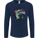 Dinosaurs T-Rex I'm Rexy and I Know It Sexy Mens Long Sleeve T-Shirt Navy Blue