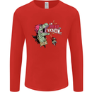Dinosaurs T-Rex I'm Rexy and I Know It Sexy Mens Long Sleeve T-Shirt Red