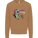 Dinosaurs T-Rex I'm Rexy and I Know It Sexy Mens Sweatshirt Jumper Caramel Latte