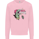 Dinosaurs T-Rex I'm Rexy and I Know It Sexy Mens Sweatshirt Jumper Light Pink