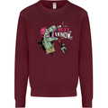 Dinosaurs T-Rex I'm Rexy and I Know It Sexy Mens Sweatshirt Jumper Maroon