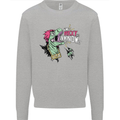 Dinosaurs T-Rex I'm Rexy and I Know It Sexy Mens Sweatshirt Jumper Sports Grey