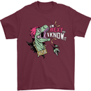 Dinosaurs T-Rex I'm Rexy and I Know It Sexy Mens T-Shirt Cotton Gildan Maroon