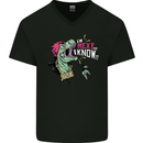 Dinosaurs T-Rex I'm Rexy and I Know It Sexy Mens V-Neck Cotton T-Shirt Black