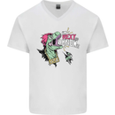 Dinosaurs T-Rex I'm Rexy and I Know It Sexy Mens V-Neck Cotton T-Shirt White