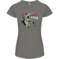 Dinosaurs T-Rex I'm Rexy and I Know It Sexy Womens Petite Cut T-Shirt Charcoal