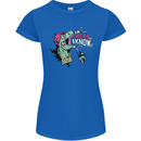 Dinosaurs T-Rex I'm Rexy and I Know It Sexy Womens Petite Cut T-Shirt Royal Blue