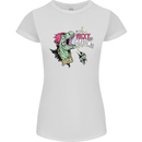Dinosaurs T-Rex I'm Rexy and I Know It Sexy Womens Petite Cut T-Shirt White