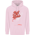 Dirt Rider Motocross MotoX Bike Motosports Childrens Kids Hoodie Light Pink