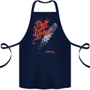 Dirt Rider Motocross MotoX Bike Motosports Cotton Apron 100% Organic Navy Blue