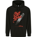 Dirt Rider Motocross MotoX Bike Motosports Mens 80% Cotton Hoodie Black