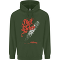 Dirt Rider Motocross MotoX Bike Motosports Mens 80% Cotton Hoodie Forest Green