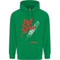 Dirt Rider Motocross MotoX Bike Motosports Mens 80% Cotton Hoodie Irish Green