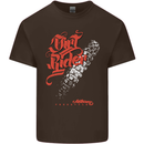 Dirt Rider Motocross MotoX Bike Motosports Mens Cotton T-Shirt Tee Top Dark Chocolate
