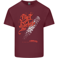 Dirt Rider Motocross MotoX Bike Motosports Mens Cotton T-Shirt Tee Top Maroon