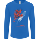Dirt Rider Motocross MotoX Bike Motosports Mens Long Sleeve T-Shirt Royal Blue