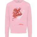 Dirt Rider Motocross MotoX Bike Motosports Mens Sweatshirt Jumper Light Pink