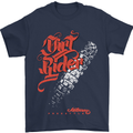Dirt Rider Motocross MotoX Bike Motosports Mens T-Shirt Cotton Gildan Navy Blue