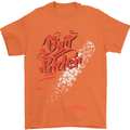 Dirt Rider Motocross MotoX Bike Motosports Mens T-Shirt Cotton Gildan Orange