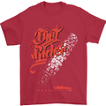 Dirt Rider Motocross MotoX Bike Motosports Mens T-Shirt Cotton Gildan Red