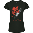 Dirt Rider Motocross MotoX Bike Motosports Womens Petite Cut T-Shirt Black