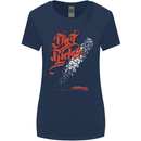 Dirt Rider Motocross MotoX Bike Motosports Womens Wider Cut T-Shirt Navy Blue