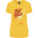 Dirt Rider Motocross MotoX Bike Motosports Womens Wider Cut T-Shirt Yellow