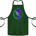 Dissolve Reality Mental Awareness Cotton Apron 100% Organic Forest Green