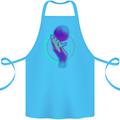 Dissolve Reality Mental Awareness Cotton Apron 100% Organic Turquoise
