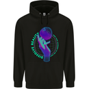 Dissolve Reality Mental Awareness Mens 80% Cotton Hoodie Black