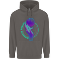Dissolve Reality Mental Awareness Mens 80% Cotton Hoodie Charcoal