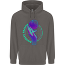 Dissolve Reality Mental Awareness Mens 80% Cotton Hoodie Charcoal